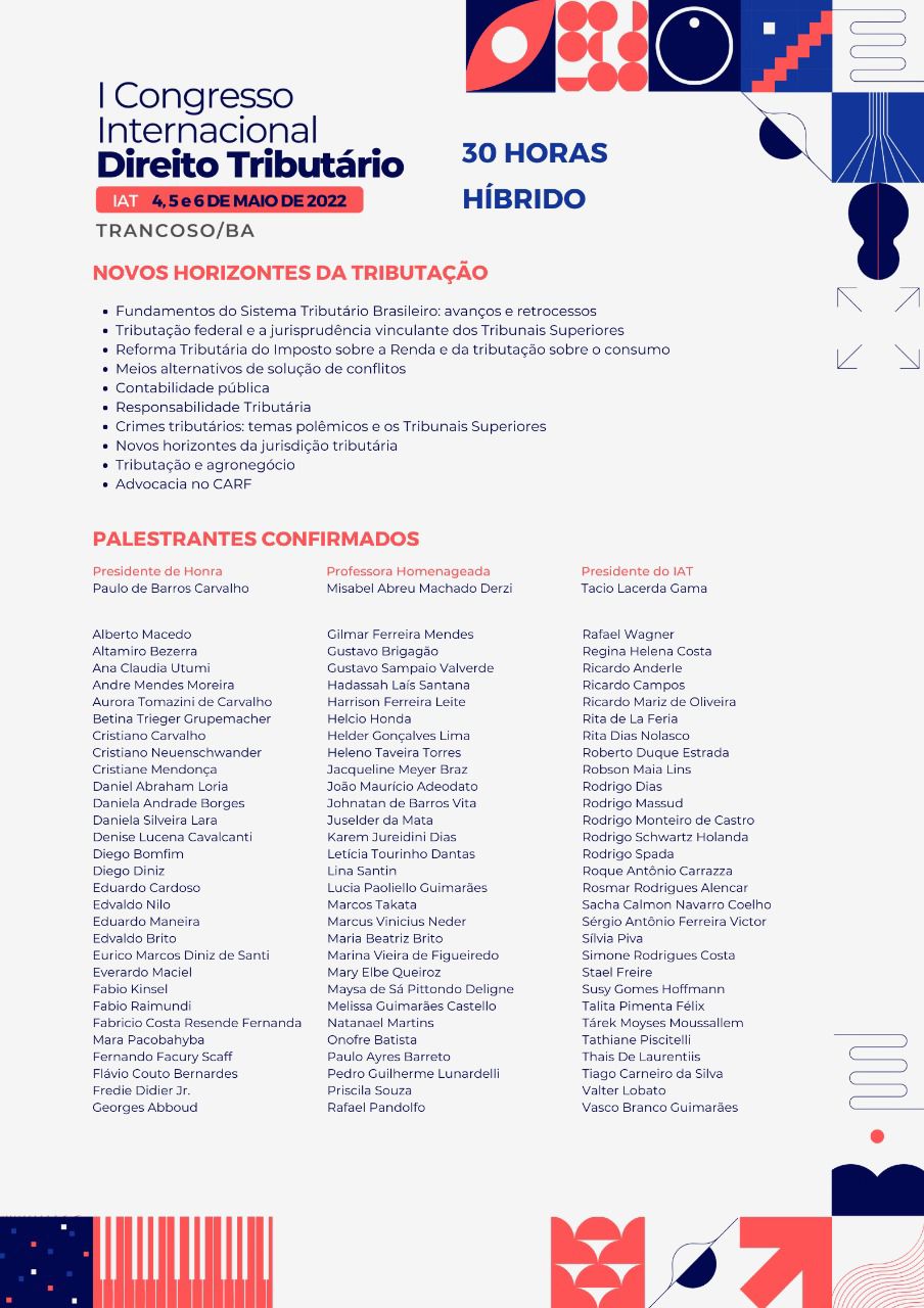 cong interna direito tributario